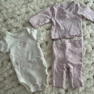 2 Carter's Preemie Outfits